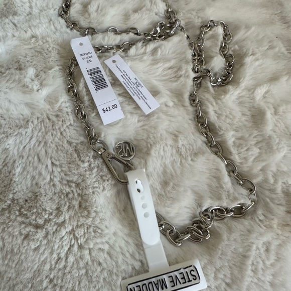 Steve Madden Silver Chain Belt - Picture 3 of 3